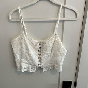 Princess Polly White Corset Tank